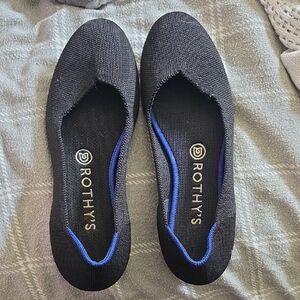 Rothy's Black and Blue Women's Flats